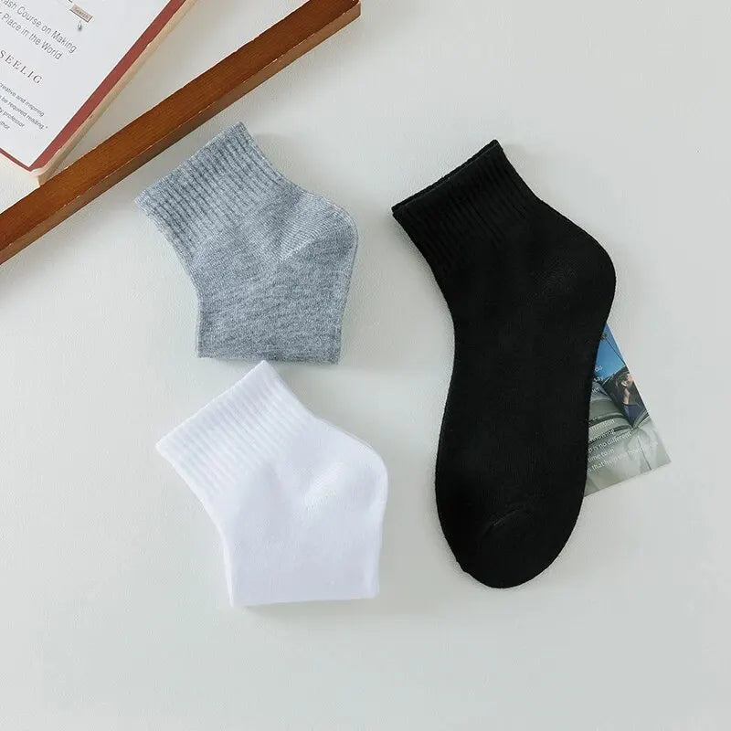 Unisex Mid-Crew Business Socks – 5 or 8 Pairs, Soft & Breathable - 3KDyn