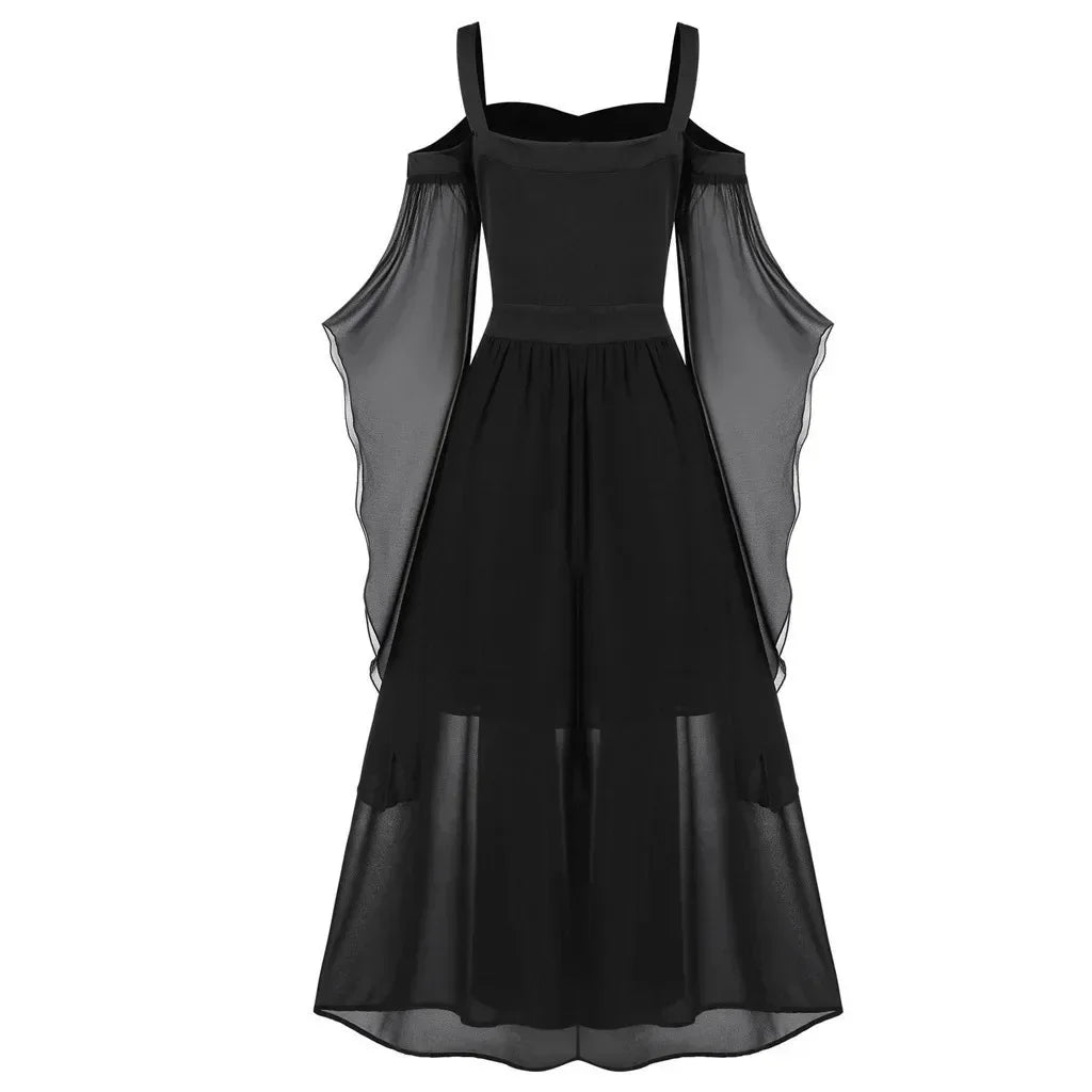 Medieval witch costume dress for women’s cosplay and themed parties