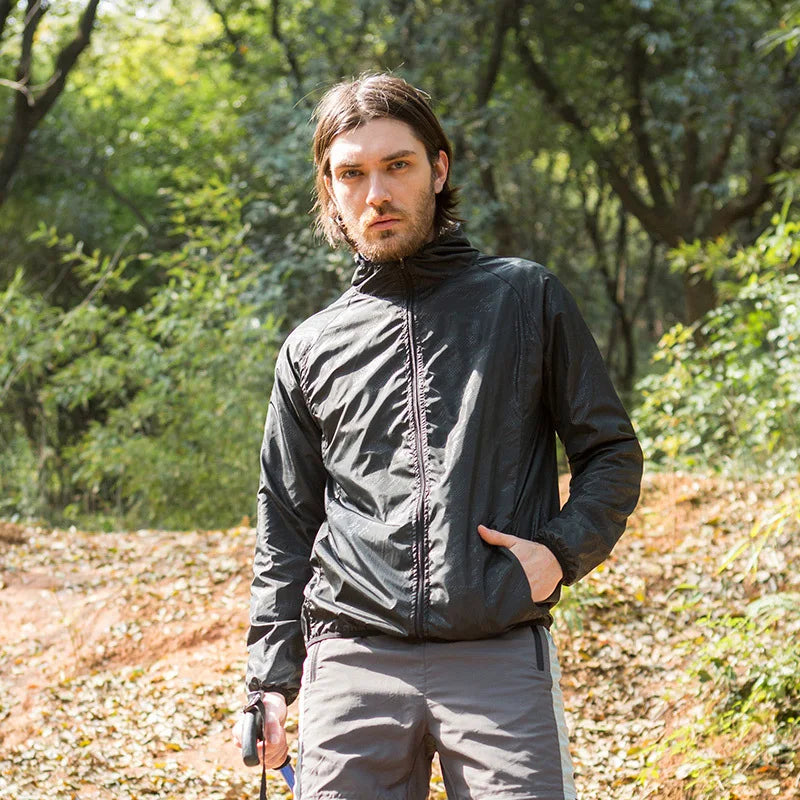 Camping Waterproof Windbreaker Rain Jacket – Unisex Lightweight Outdoor Coat - 3KDyn