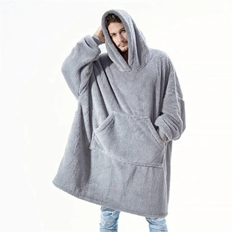 Cozy Oversized Fleece Hoodie – Unisex Winter Jacket - 3KDyn