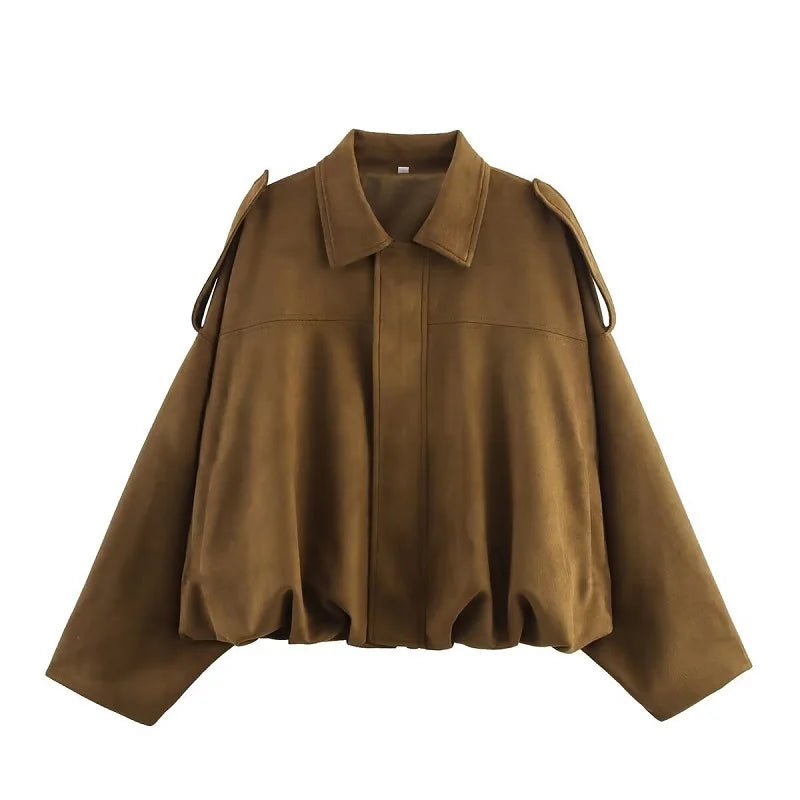 Brown cape on a white background