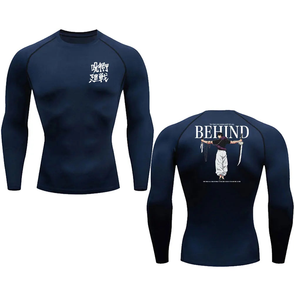 Men's Compression T-Shirt – Breathable, Quick Dry, Printed Sportswear Top - 3KDyn