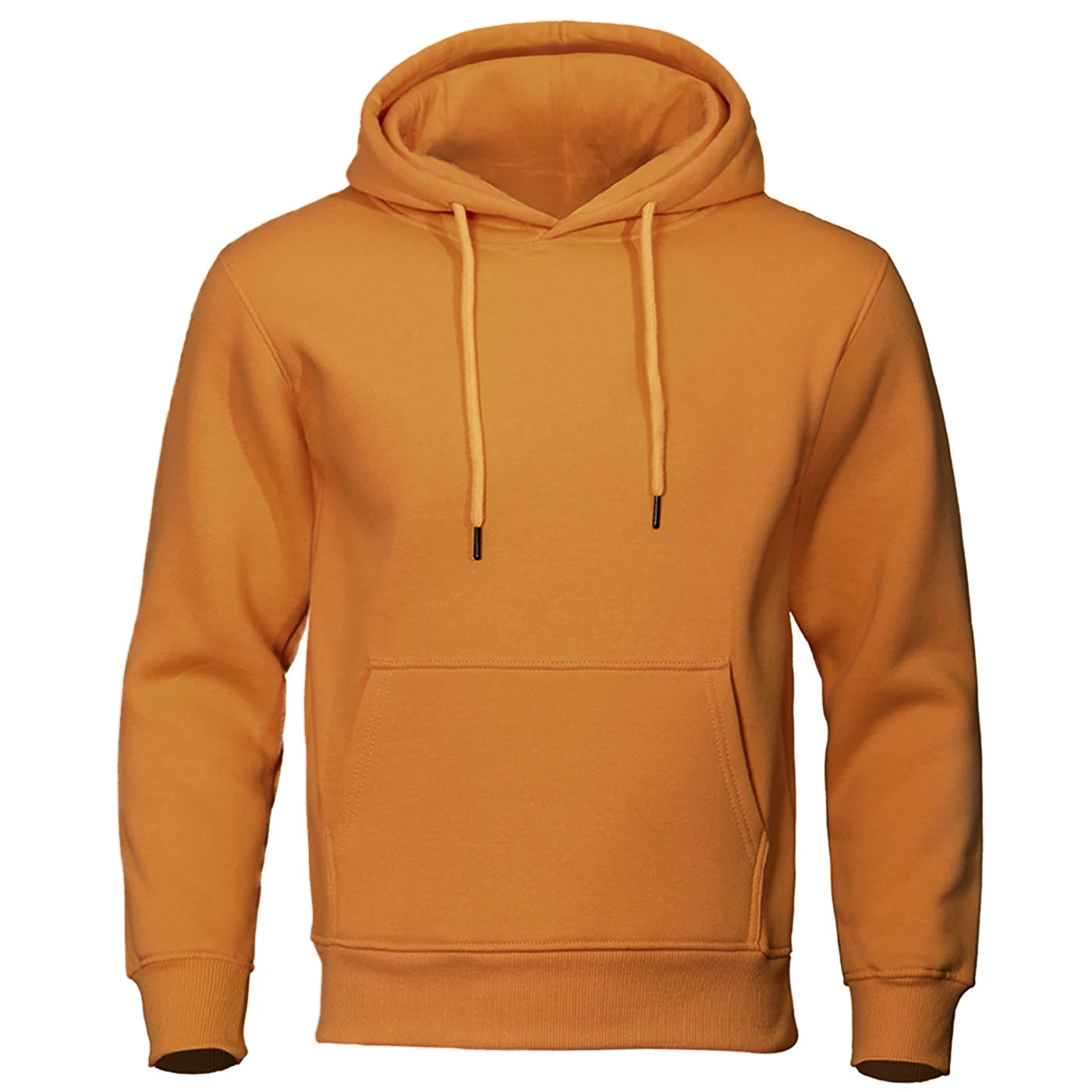 Solid Color Men’s Fleece Hoodie – Warm & Casual - 3KDyn