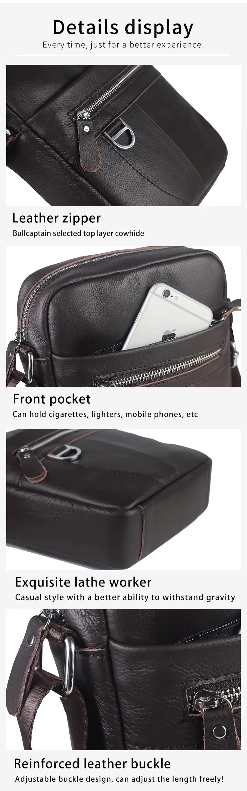Men’s Retro Crossbody Messenger Bag