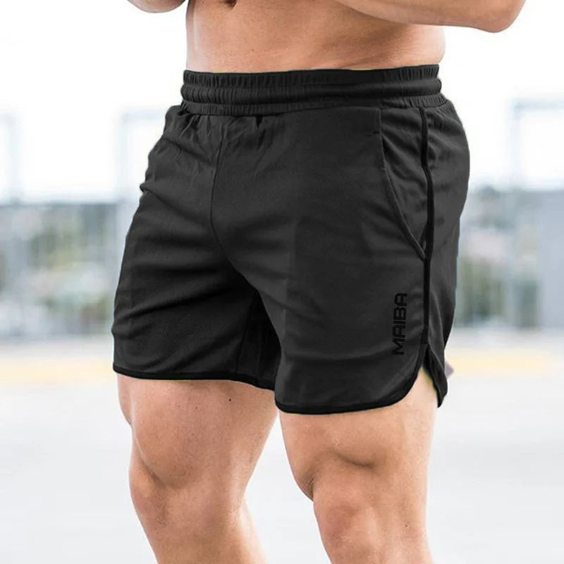 New Fitness Breathable Sports Shorts Running Quick Dry Pants Summer Slim Training Quarter Pants 2023 - 3KDyn