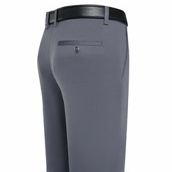 Men's Business Casual Pants – Lightweight, Slim Fit, Classic Straight Trousers - 3KDyn