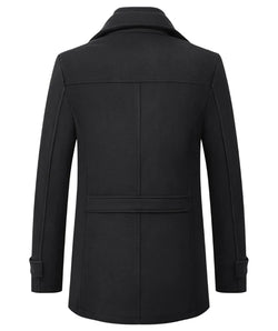Men’s wool‑blend winter coat — color variations and detail close‑ups | 3KDyn