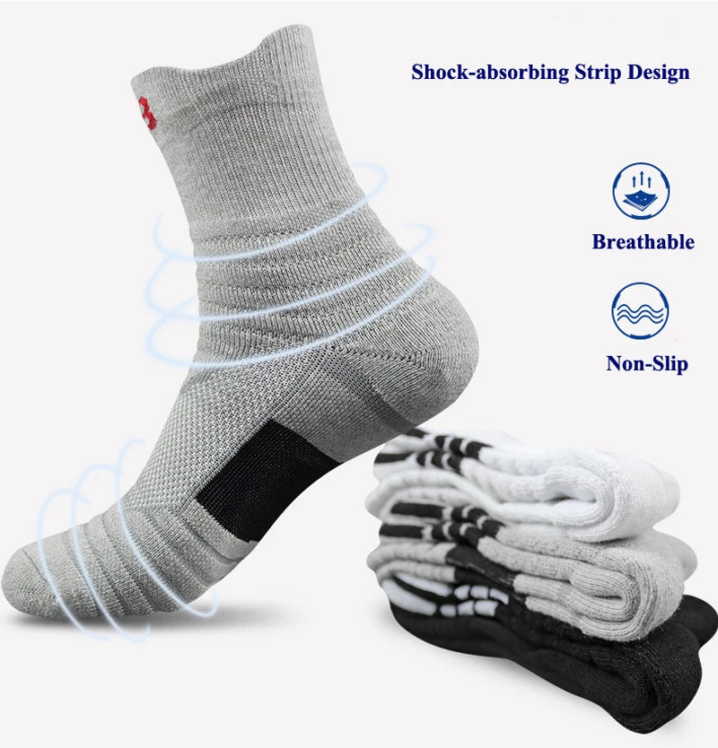 Gray sock with features highlighted on a white background