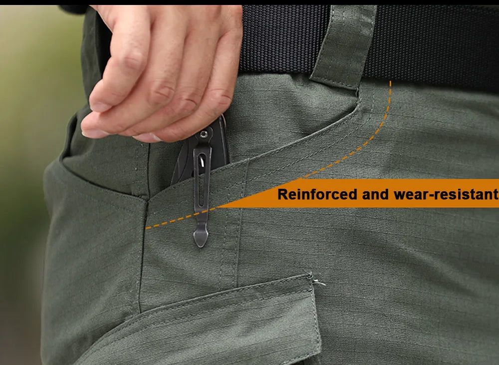 Men’s Tactical Cargo Pants – Multi-Pocket Hiking & Outdoor Trousers - 3KDyn