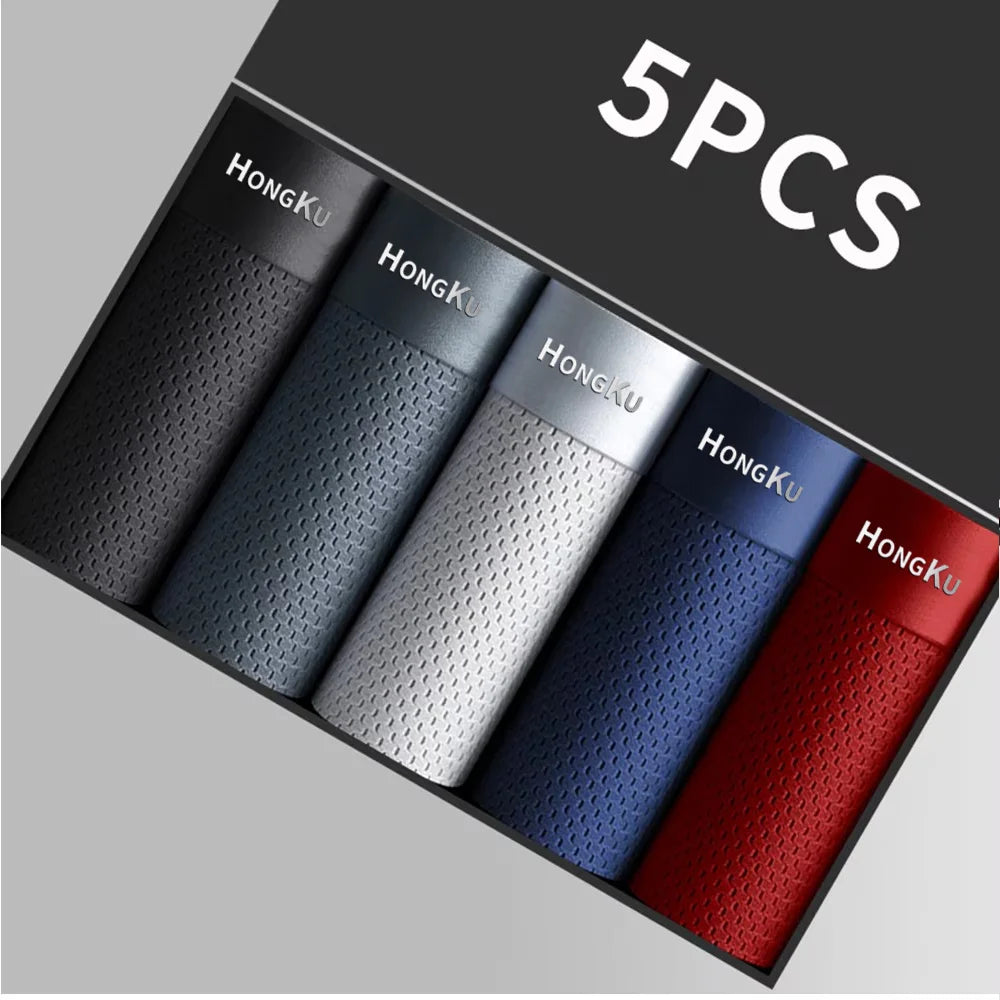 Five Hongku branded items in a box on a gray background