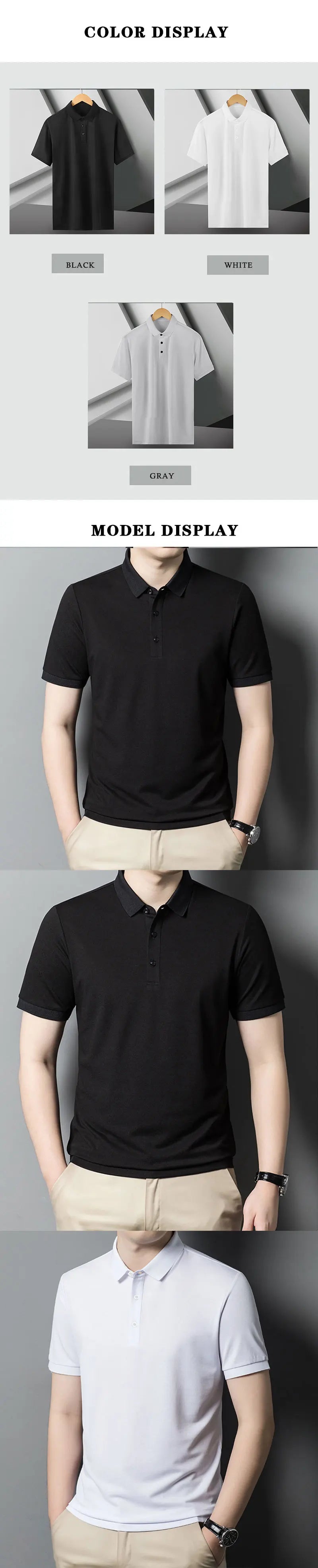 Men's Ice Silk Polo Shirt – Quick-Dry, Casual Summer Top - 3KDyn