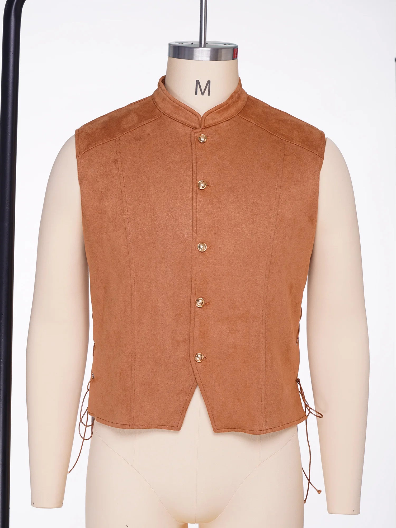 Men’s medieval pirate Viking costume vest – product detail 21