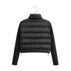 Women's Black Puffer Jacket - Warm Autumn & Winter Casual Coat - 3KDyn