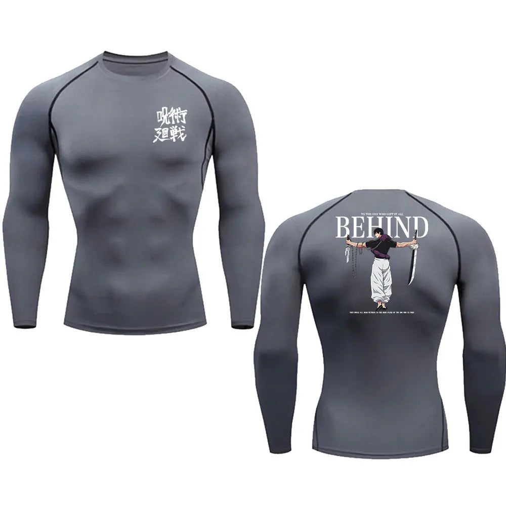 Men's Compression T-Shirt – Breathable, Quick Dry, Printed Sportswear Top - 3KDyn