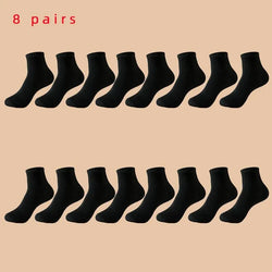 Unisex Mid-Crew Business Socks – 5 or 8 Pairs, Soft & Breathable - 3KDyn