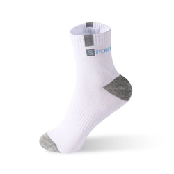 5/10 Pairs Men’s Bamboo Fiber Sports Socks – Breathable Cotton Crew Socks - 3KDyn