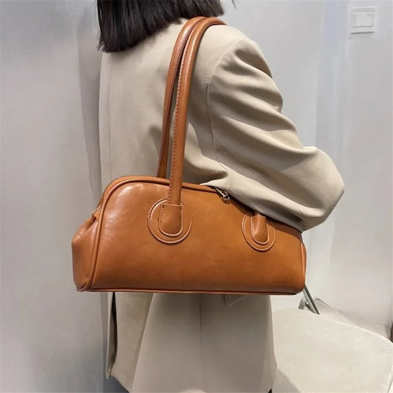 Women’s vintage PU shoulder bag
