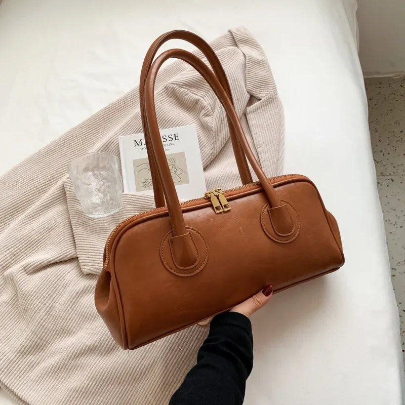 Women’s vintage PU shoulder bag