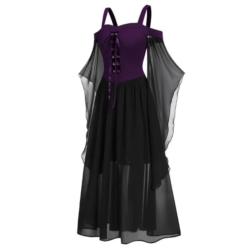 Women’s Halloween witch dress for gothic and fantasy costume looks