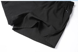 Black shorts on a white background