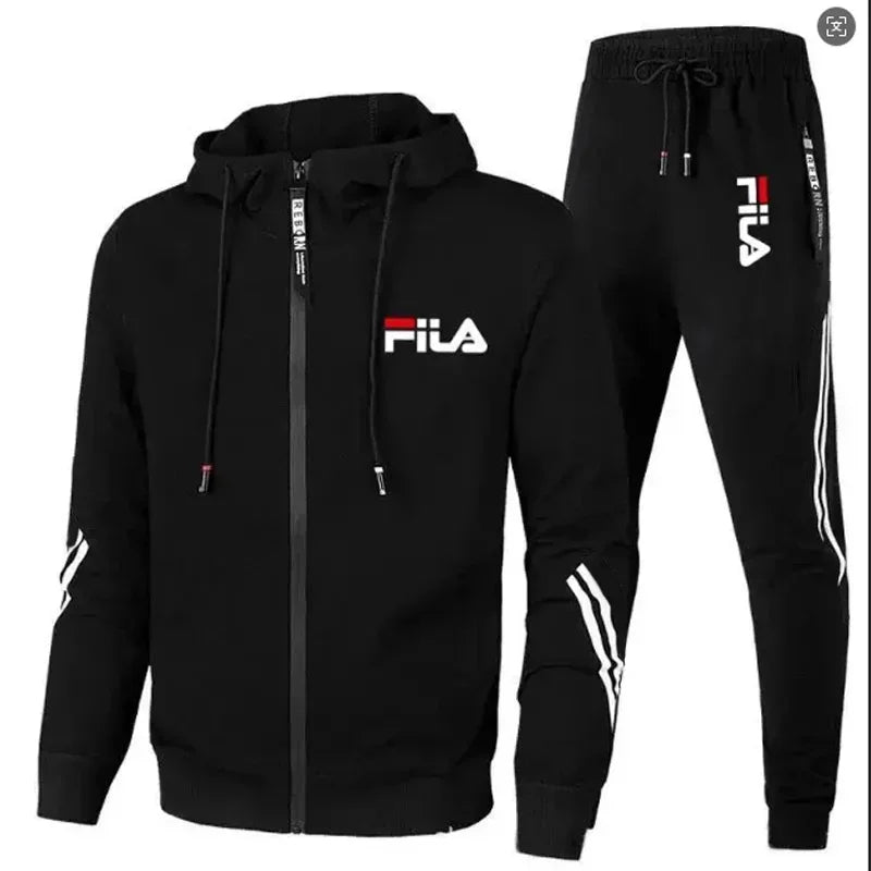 Men’s Zip-Up Tracksuit Set – Jacket & Joggers