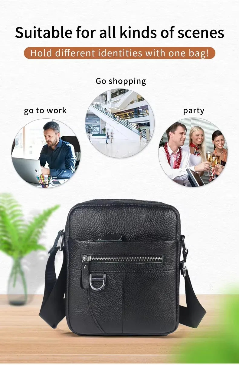 Men’s Retro Crossbody Messenger Bag