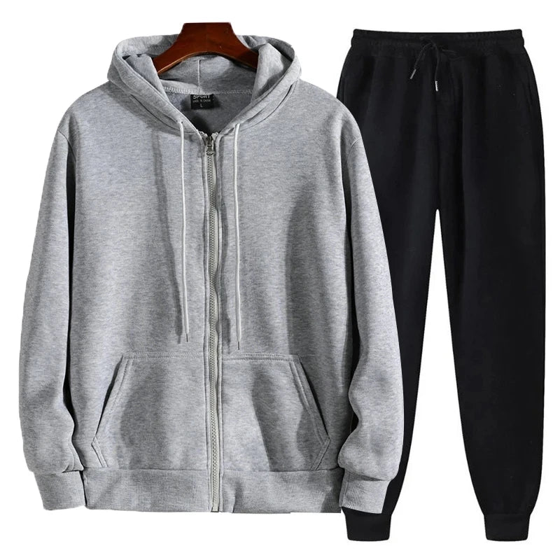 Women’s Plus Size Zip Hoodie & Jogger Set