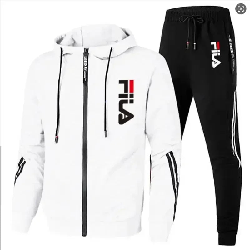 Men’s Zip-Up Tracksuit Set – Jacket & Joggers