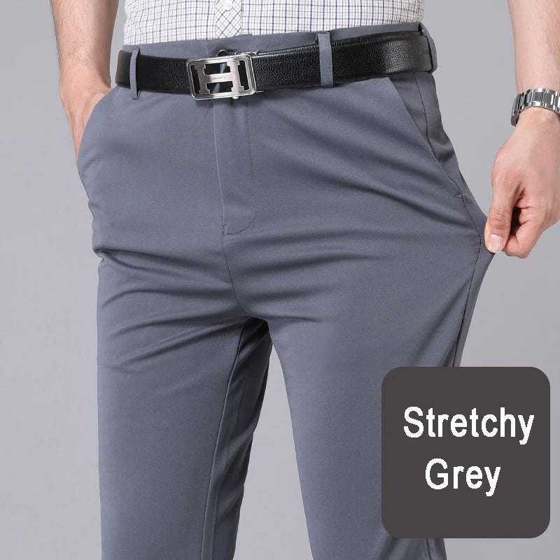 Men's Smart Casual Stretch Trousers - 3KDyn