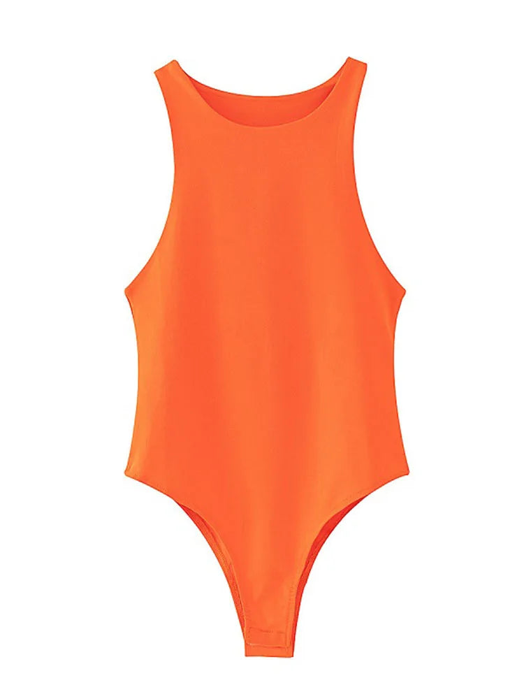 Summer Solid Color Bodycon Bodysuit – Sleek & Sexy - 3KDyn