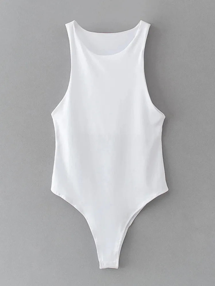 Summer Solid Color Bodycon Bodysuit – Sleek & Sexy - 3KDyn