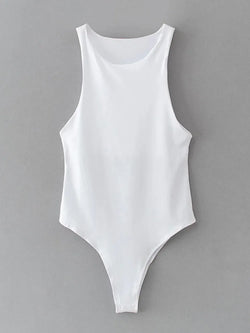 Summer Solid Color Bodycon Bodysuit – Sleek & Sexy - 3KDyn