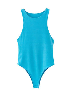 Summer Solid Color Bodycon Bodysuit – Sleek & Sexy - 3KDyn
