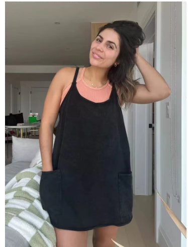 Oversized Jumpsuit Shorts - Maternity & Postpartum - 3KDyn