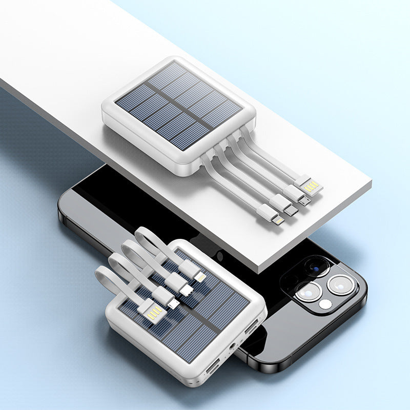 Mini Portable Power Bank With Solar Cable - 3KDyn