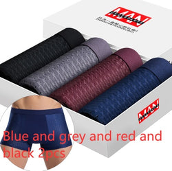 4-Pack Men's Ice Silk Boxer Briefs – Breathable & Comfortable - 3KDyn
