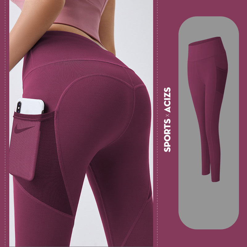Yoga Pants Women With Pocket Leggings Sport Girl Gym Leggings Women Tummy Control Jogging Tights Female Fitness Pants - 3KDyn