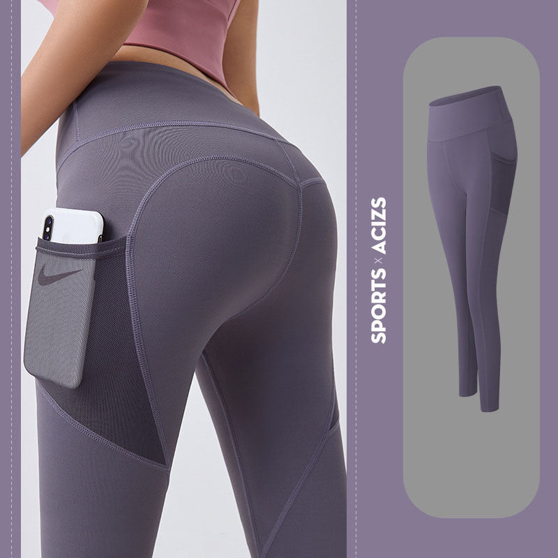 Yoga Pants Women With Pocket Leggings Sport Girl Gym Leggings Women Tummy Control Jogging Tights Female Fitness Pants - 3KDyn