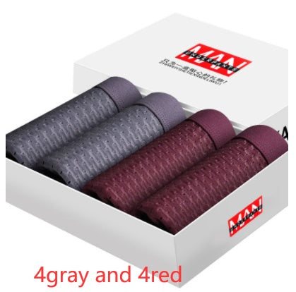 4-Pack Men's Ice Silk Boxer Briefs – Breathable & Comfortable - 3KDyn