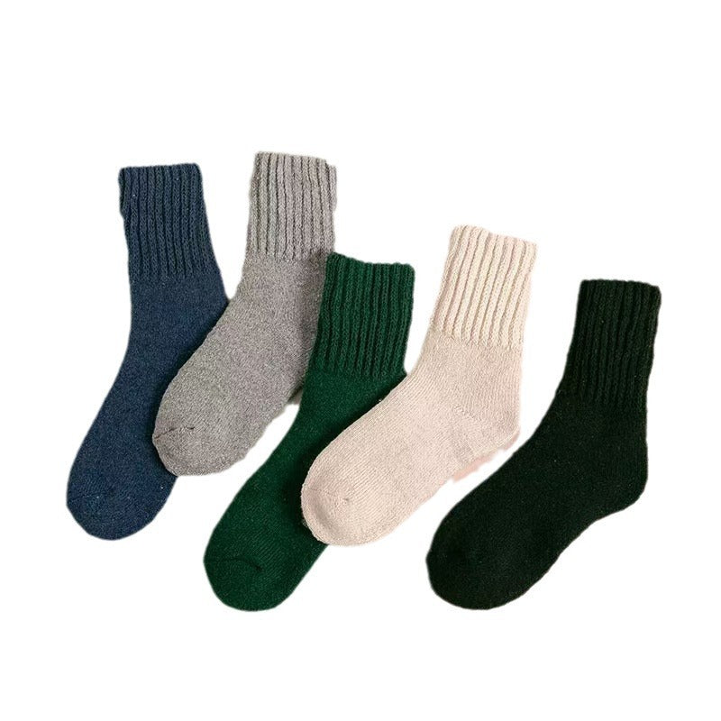 Thermal Knit Socks – Cozy Mid-Calf, One Size - 3KDyn