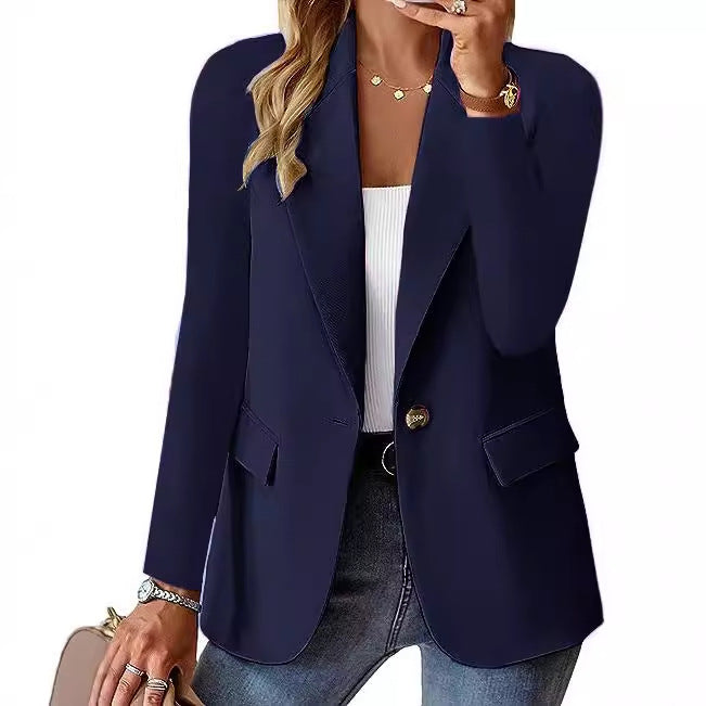 Women’s relaxed long sleeve blazer