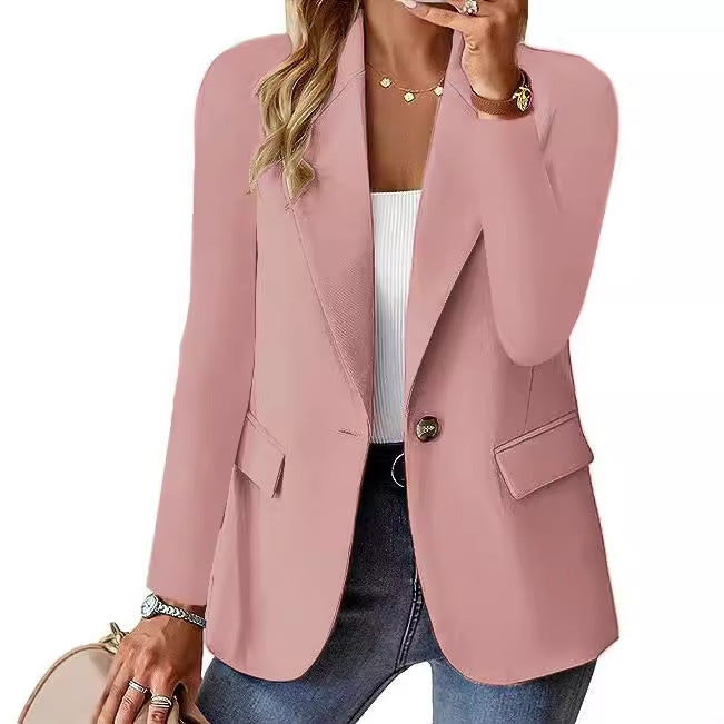 Women’s relaxed long sleeve blazer