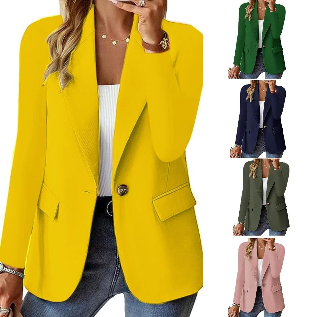 Women’s relaxed long sleeve blazer