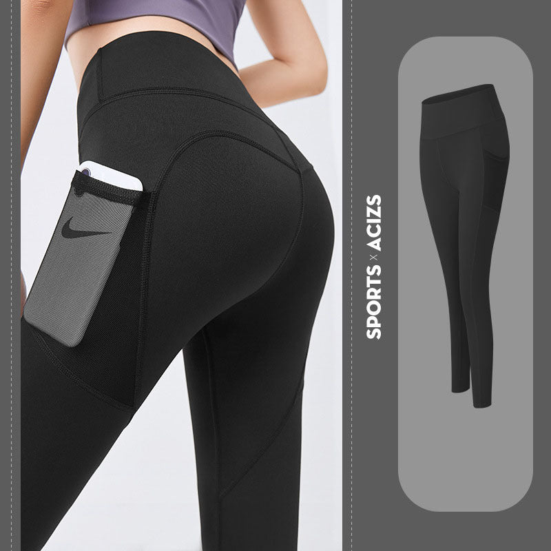 Yoga Pants Women With Pocket Leggings Sport Girl Gym Leggings Women Tummy Control Jogging Tights Female Fitness Pants - 3KDyn