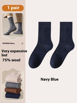 Wool Thermal Socks – Fleece-Lined Mid-Calf