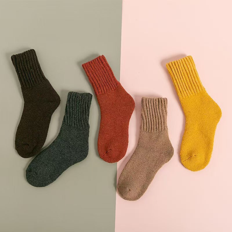 Thermal Knit Socks – Cozy Mid-Calf, One Size - 3KDyn