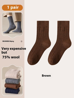 Wool Thermal Socks – Fleece-Lined Mid-Calf