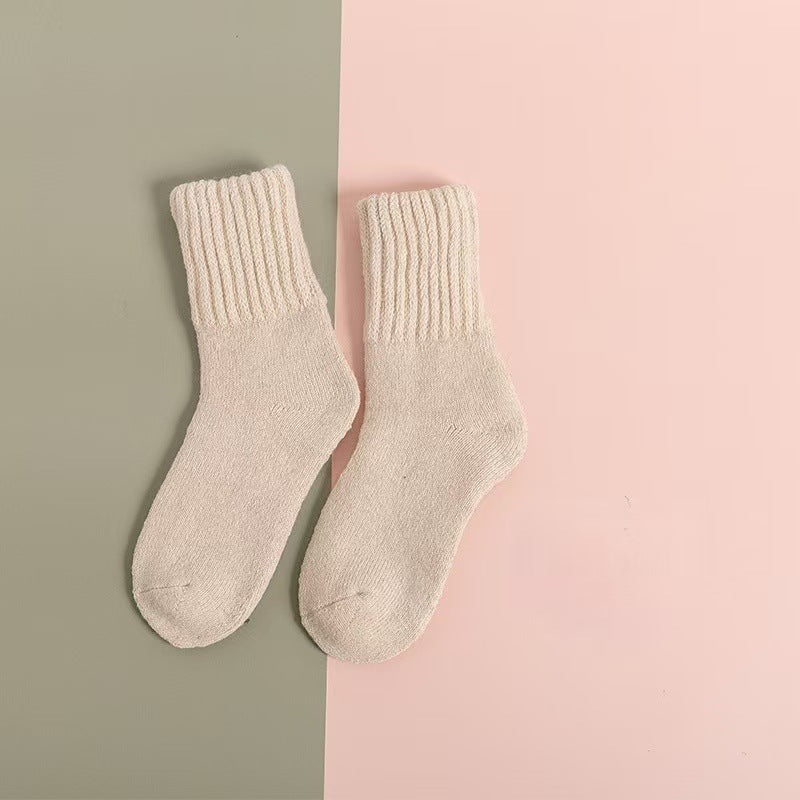 Thermal Knit Socks – Cozy Mid-Calf, One Size - 3KDyn