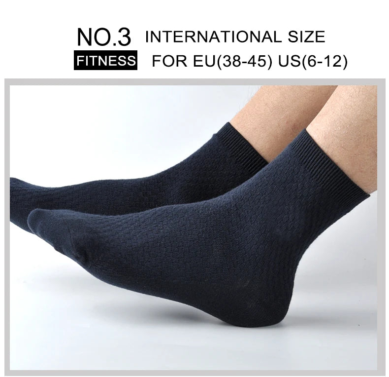 Men’s Bamboo Business Socks – Breathable & Soft (5 or 10 Pairs) - 3KDyn