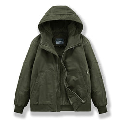 Men’s Winter Padded Hooded Jacket – Plus Size, Thick Cotton, Warm & Stylish - 3KDyn